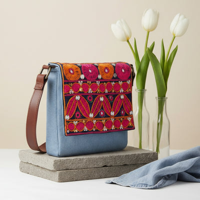 Pink Desert Embroidery Sling