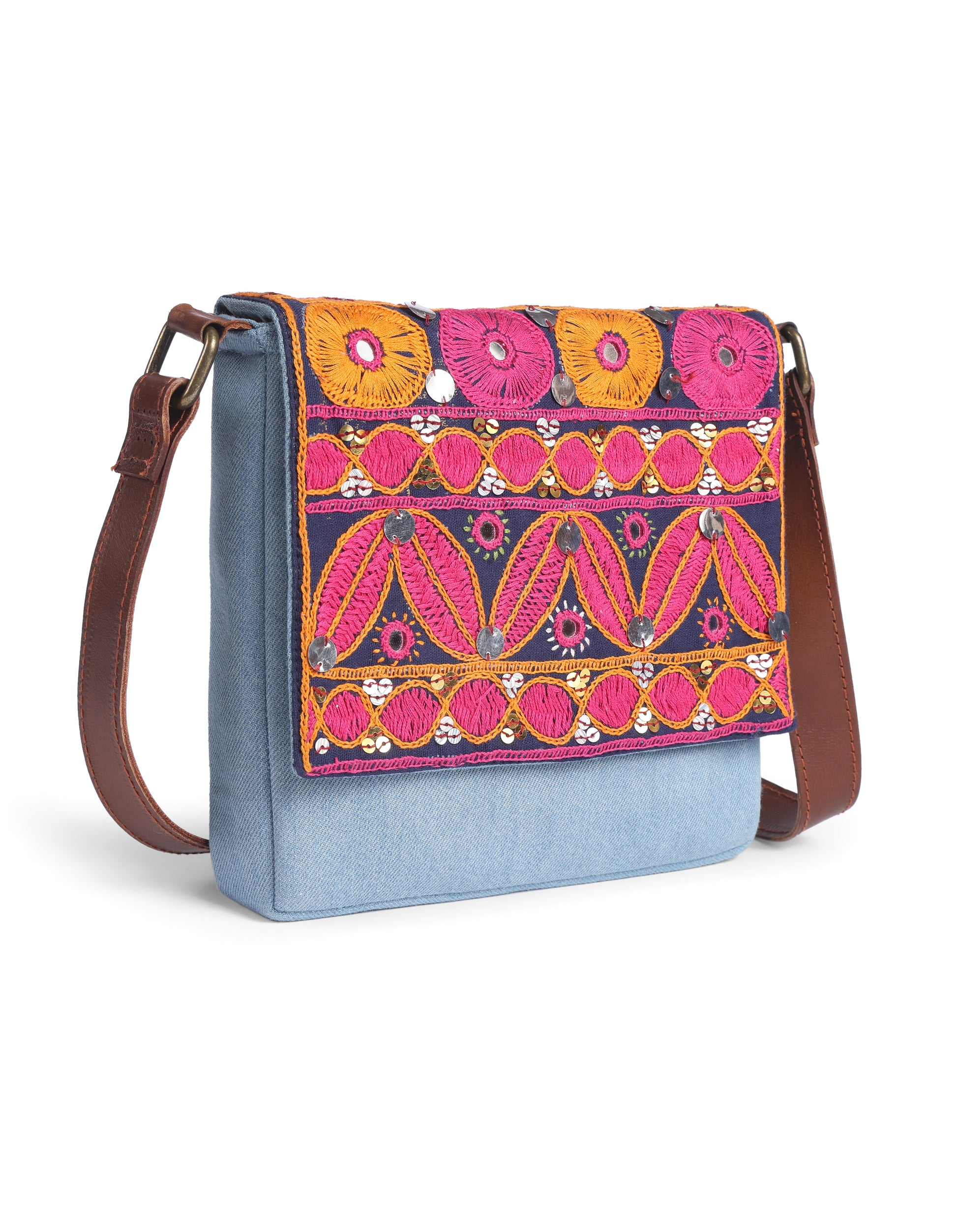 Pink Desert Embroidery Sling