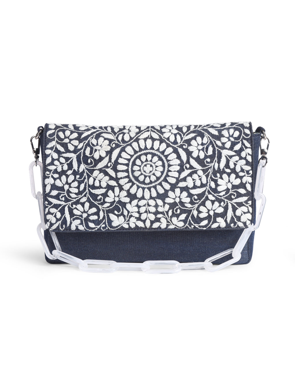 Chikankari Flap Shoulder bag