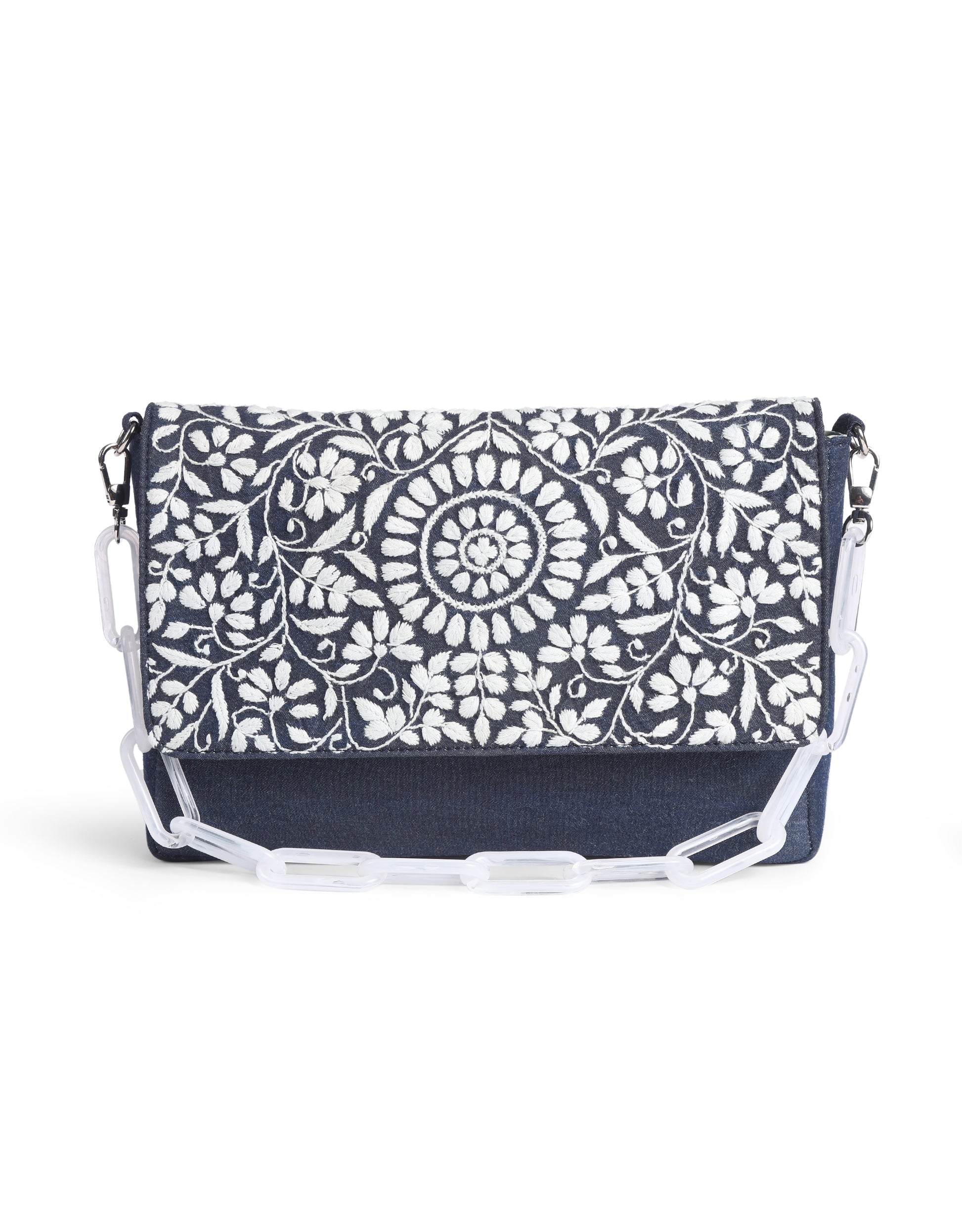Chikankari Flap Shoulder bag