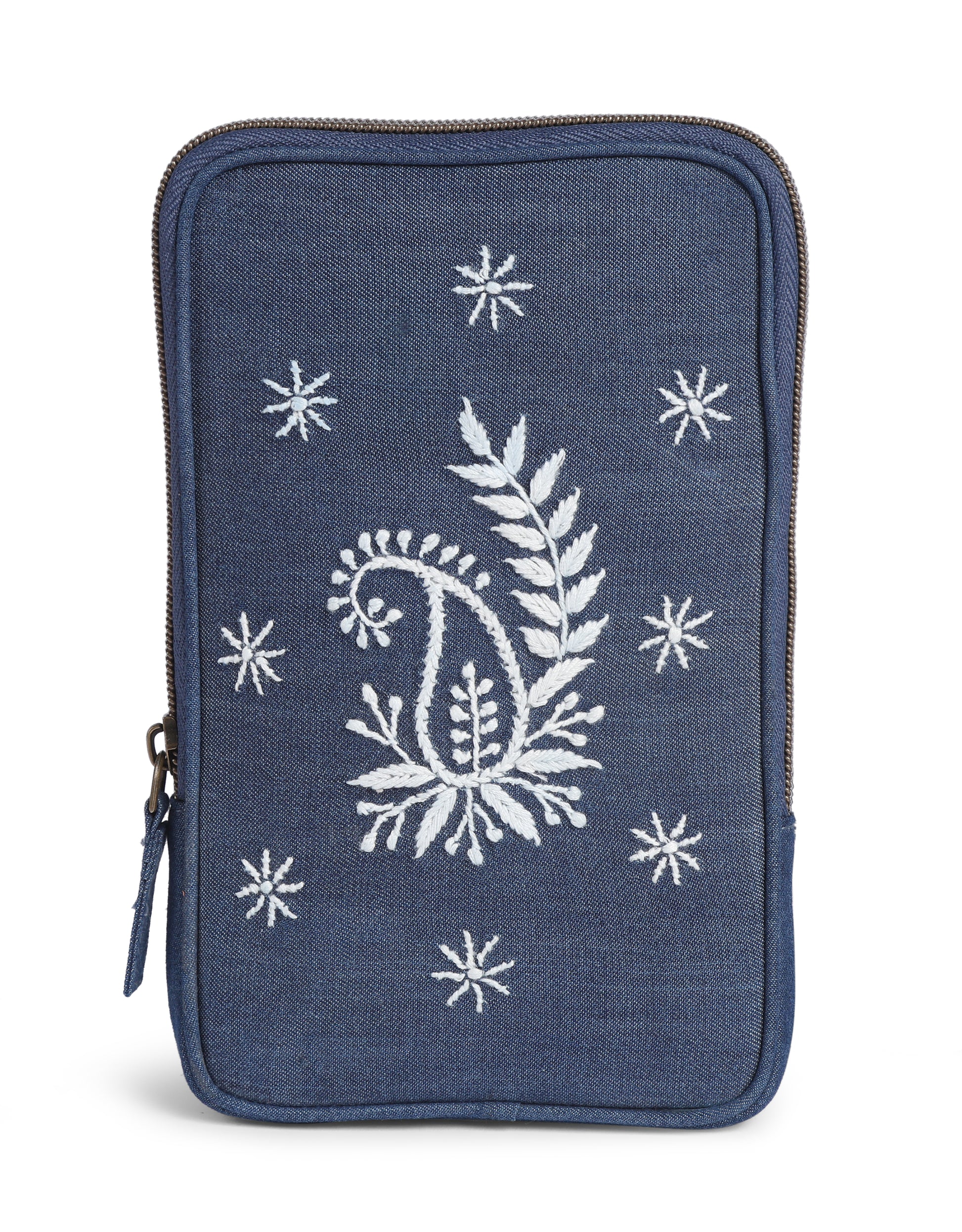 Chikankari Crossbody Mobile Sling