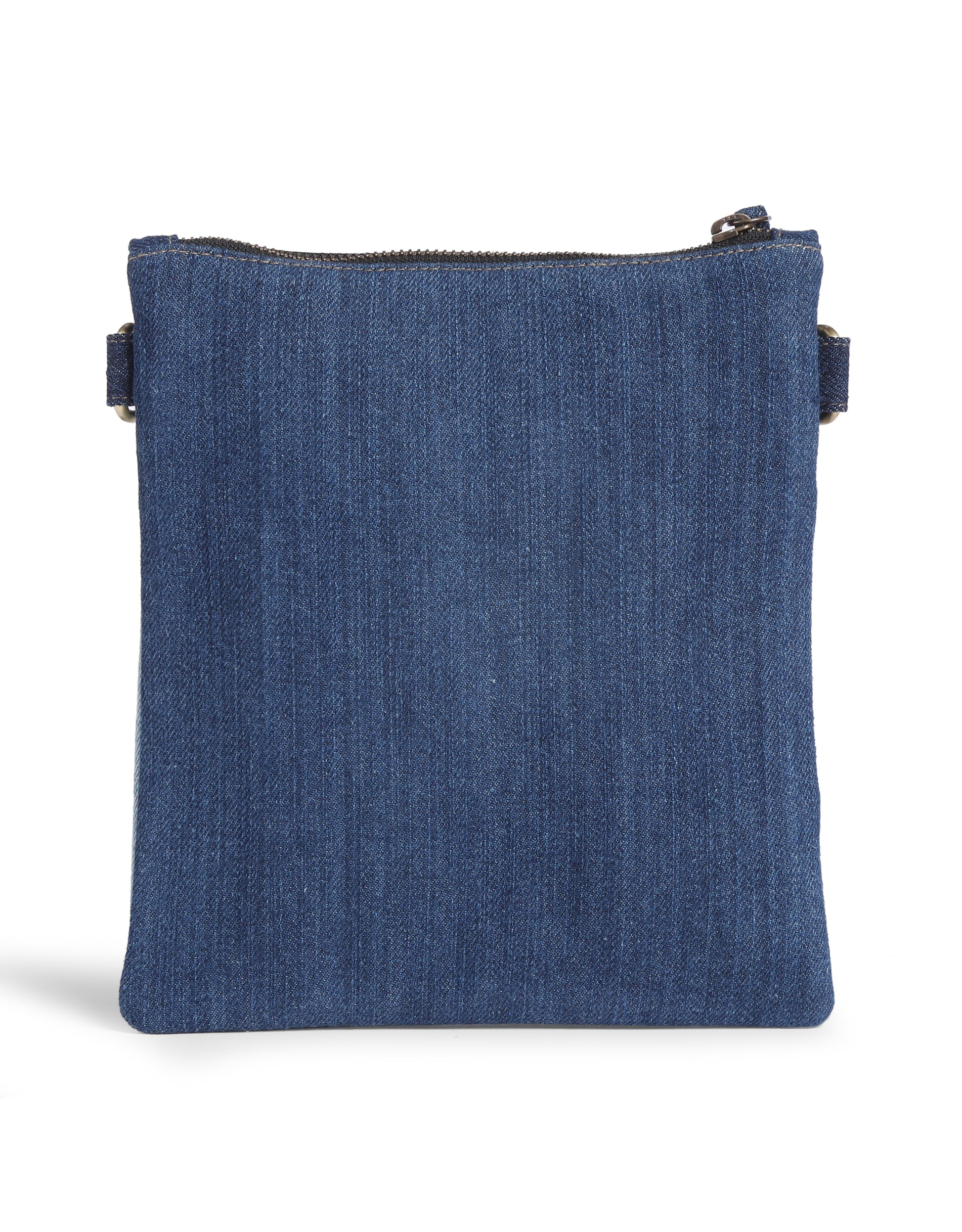 Tricolor Denim Sling Bag