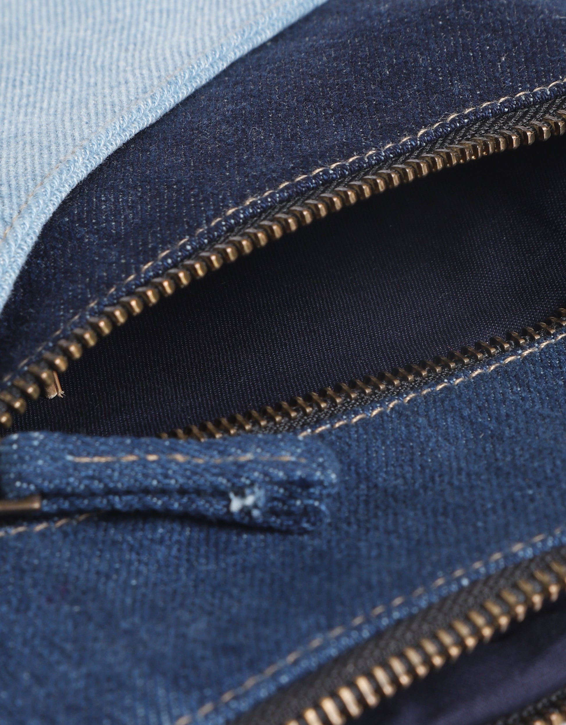 Tricolor Denim Sling Bag