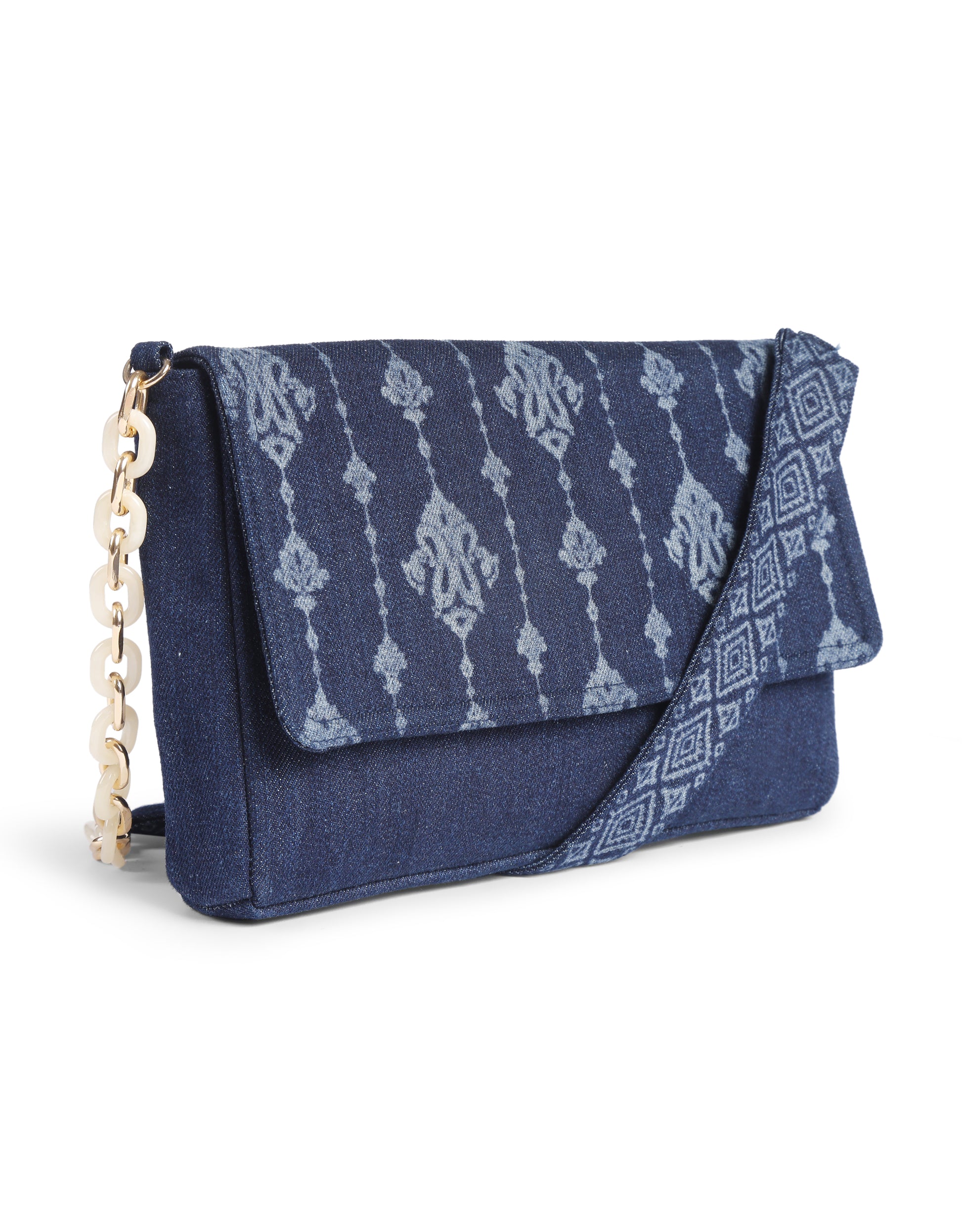 Boho Print Shoulder Flap Bag