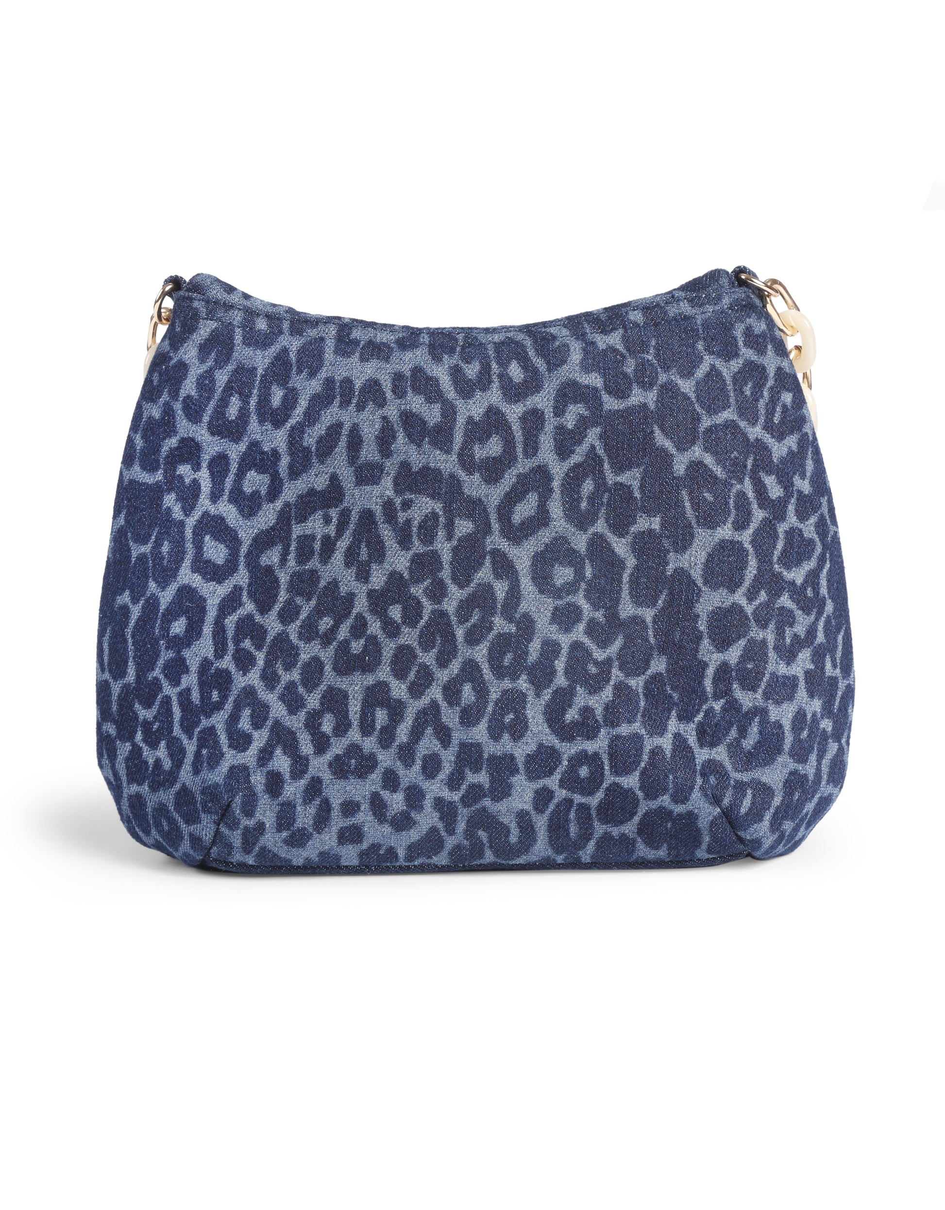 Leopard Print Denim Sling