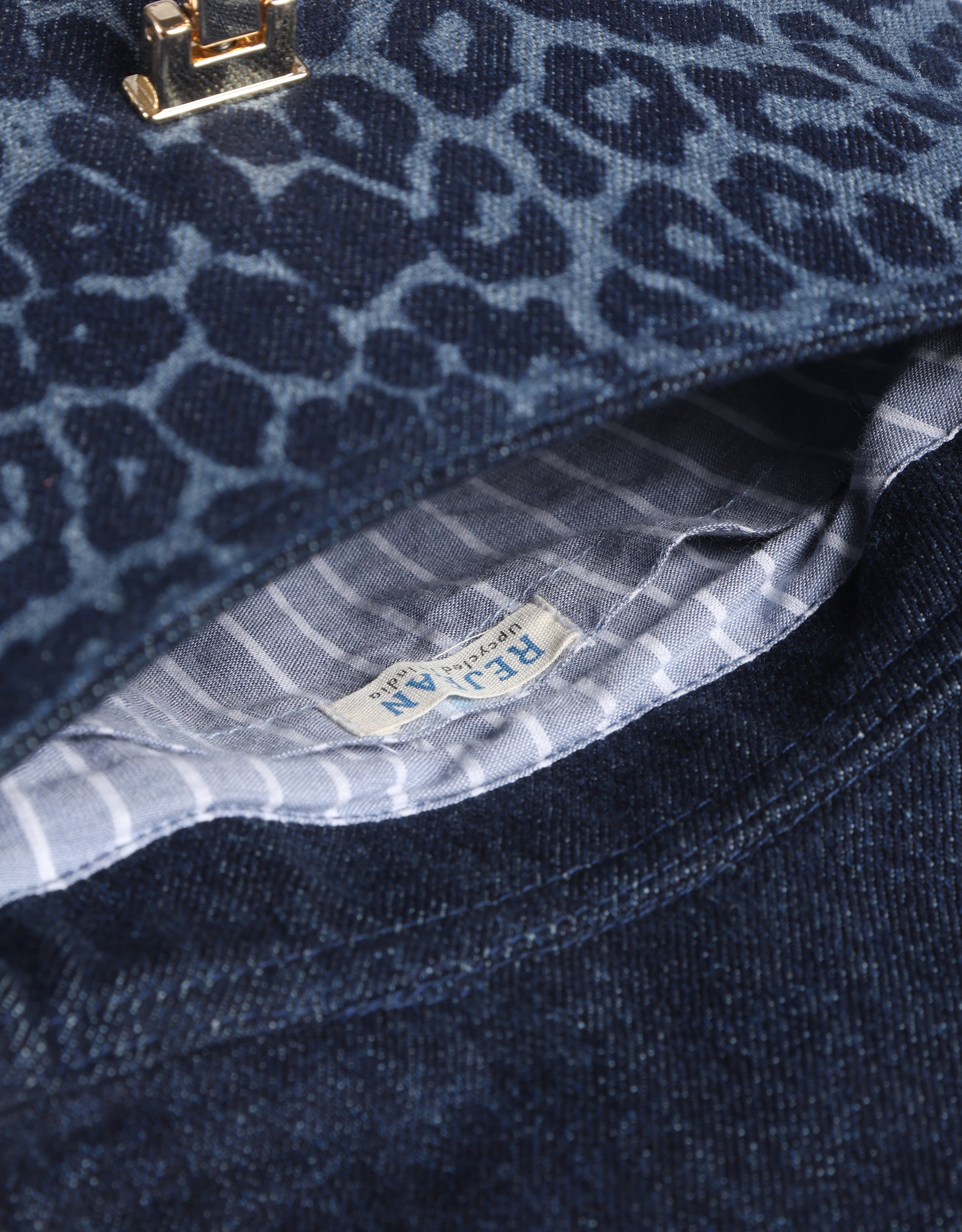 Leopard Print Denim Sling