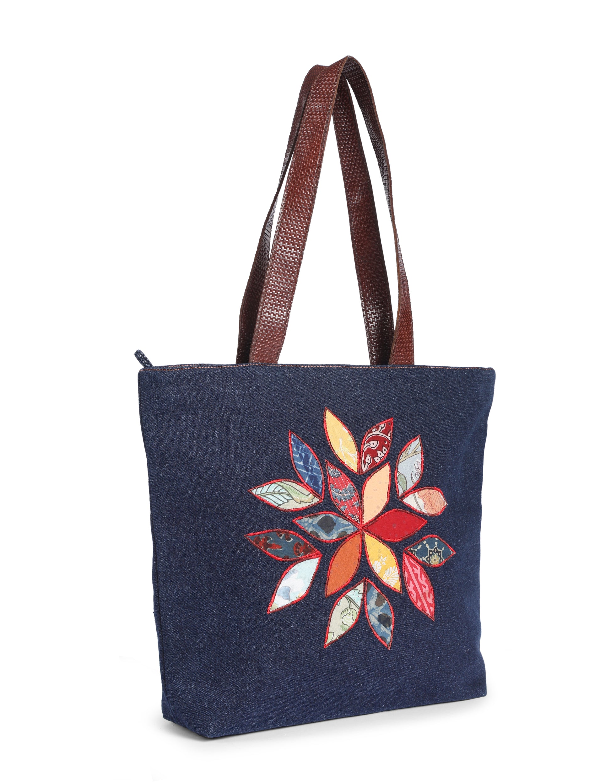 Multicolour Applique Tote