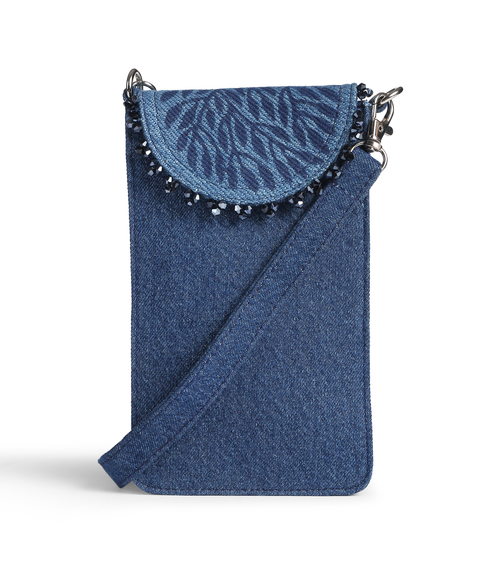 Block Print Beaded Mobile Sling