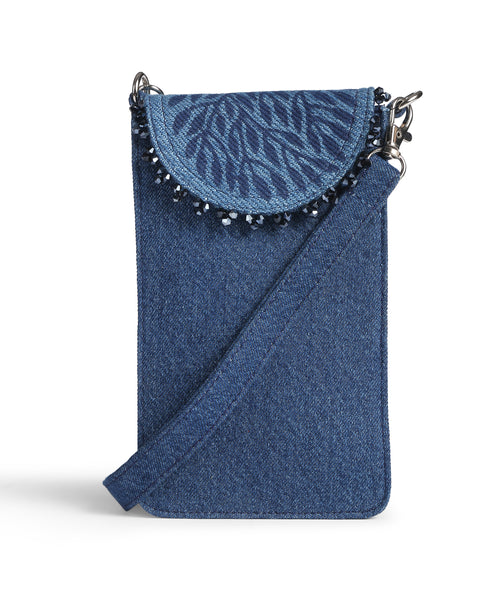 Block Print Beaded Mobile Sling