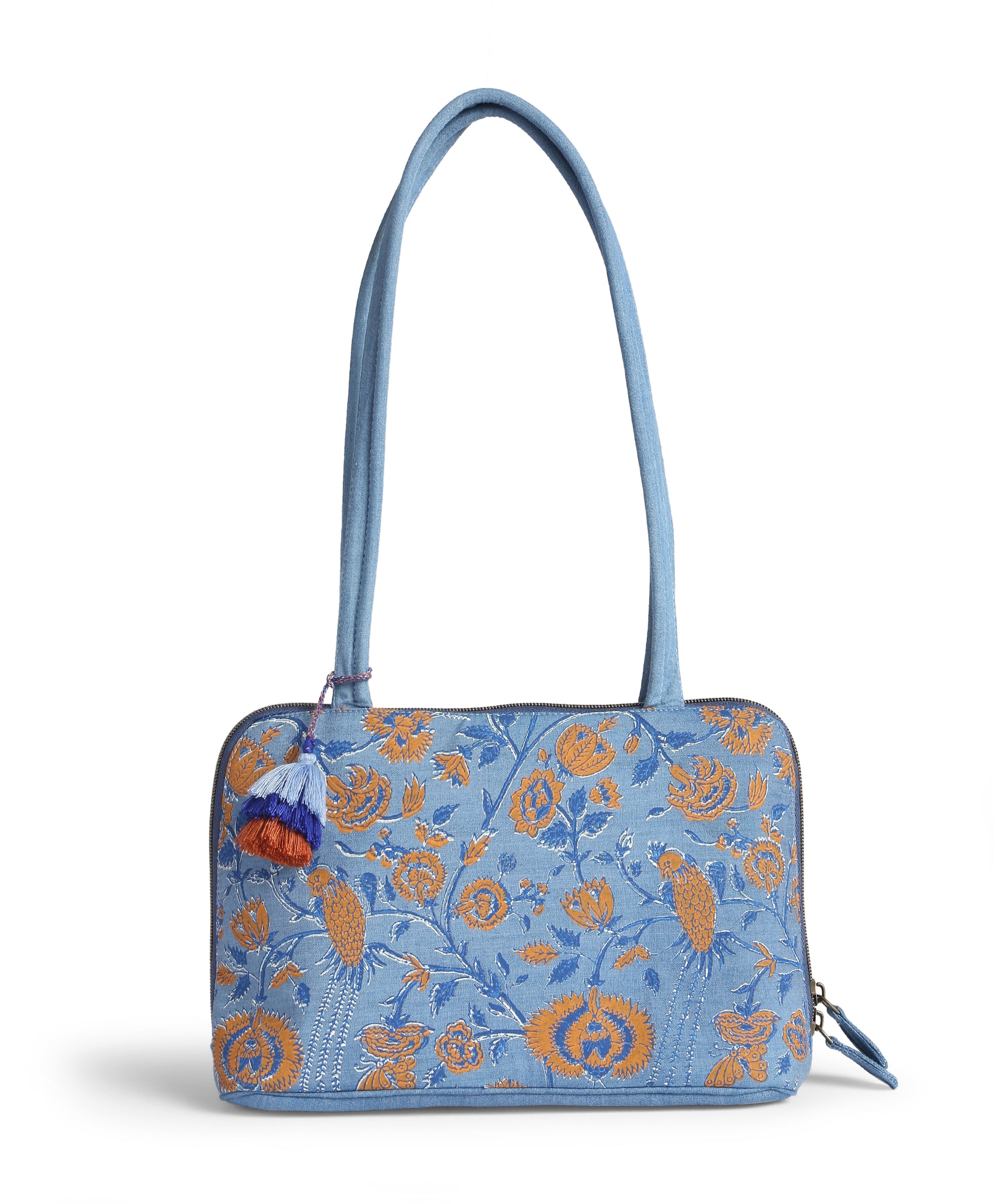 Block Print Chidiya Shoulder Bag