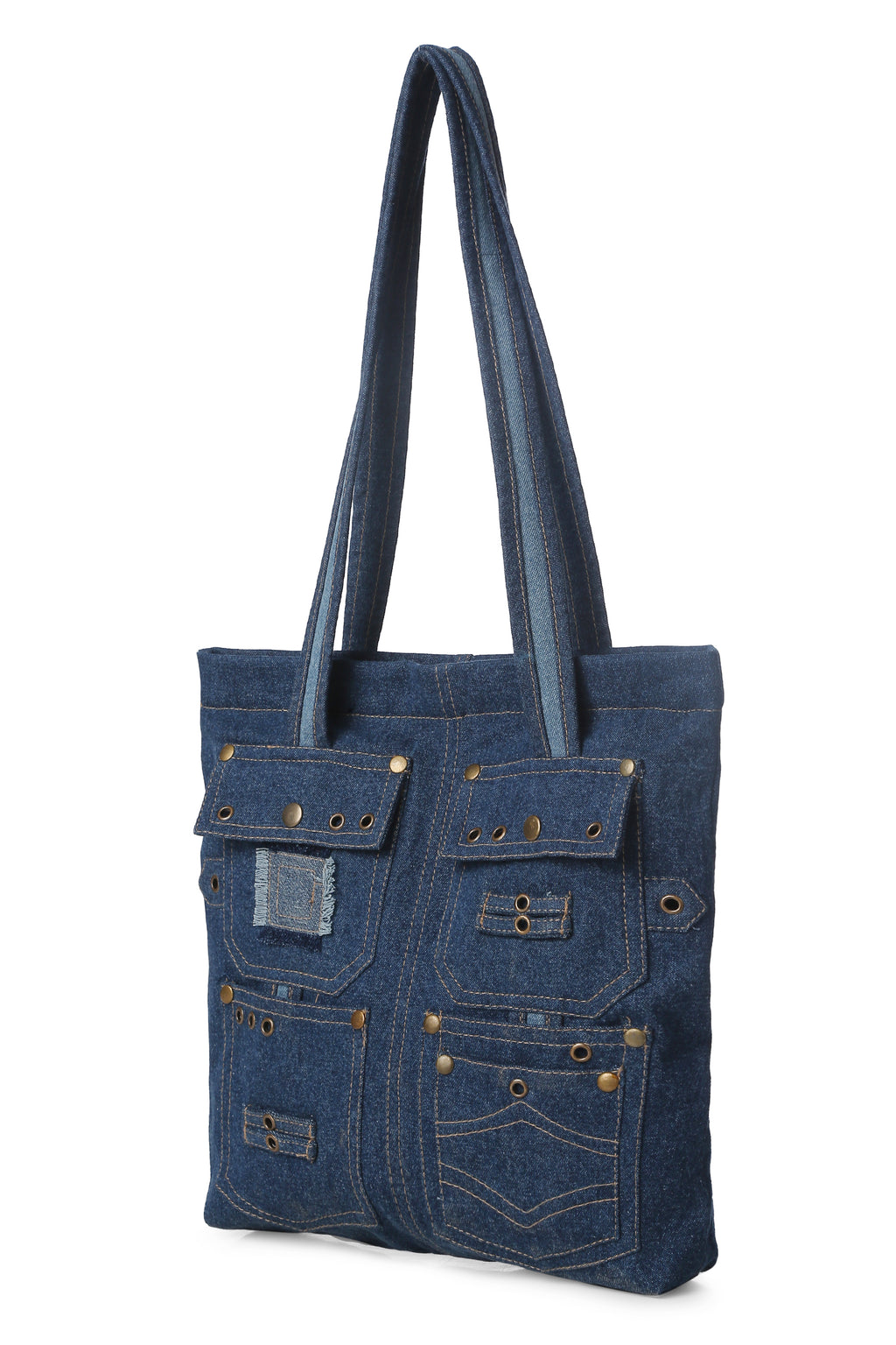 Pocket Styled Denim Tote