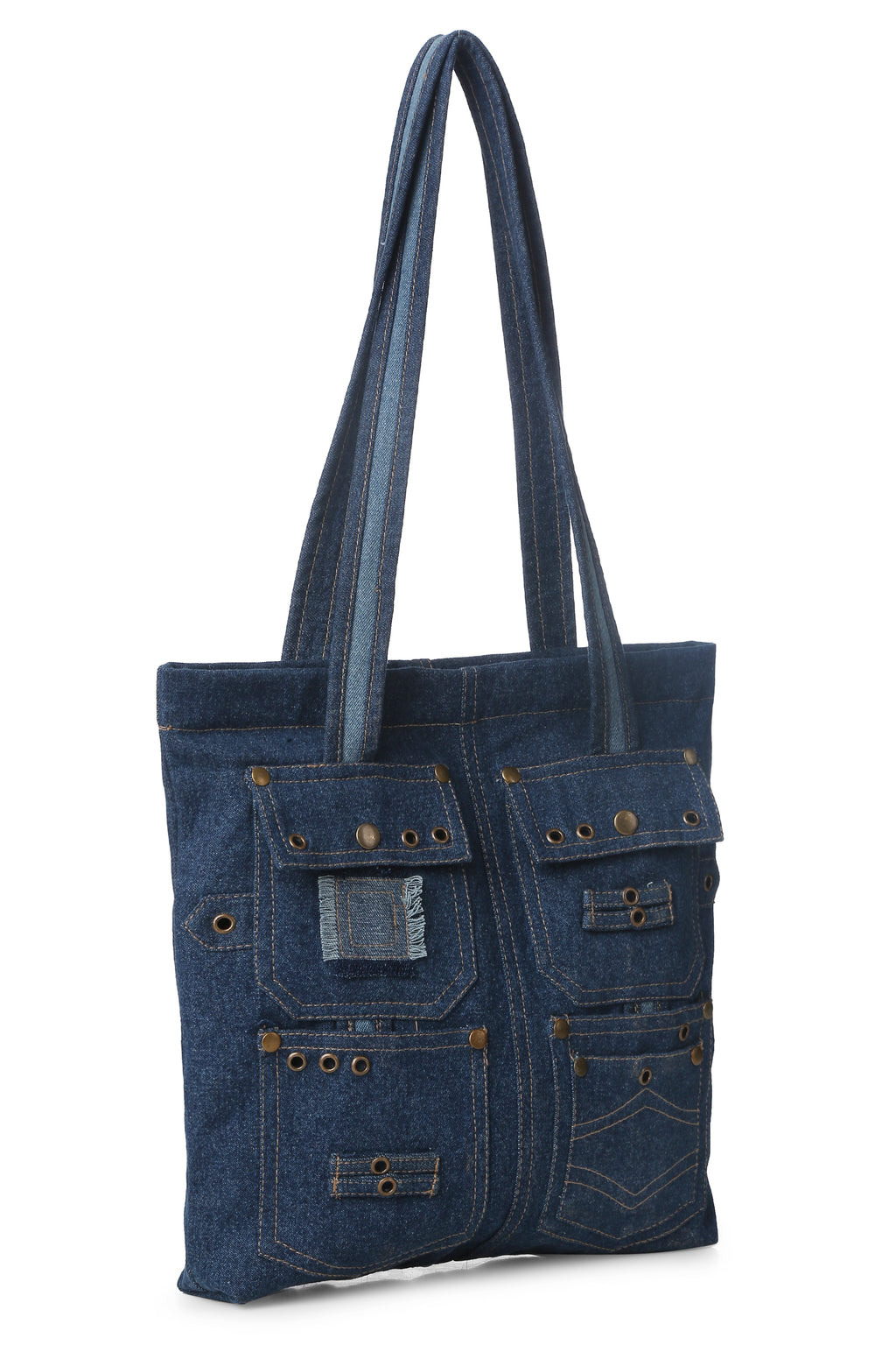 Pocket Styled Denim Tote