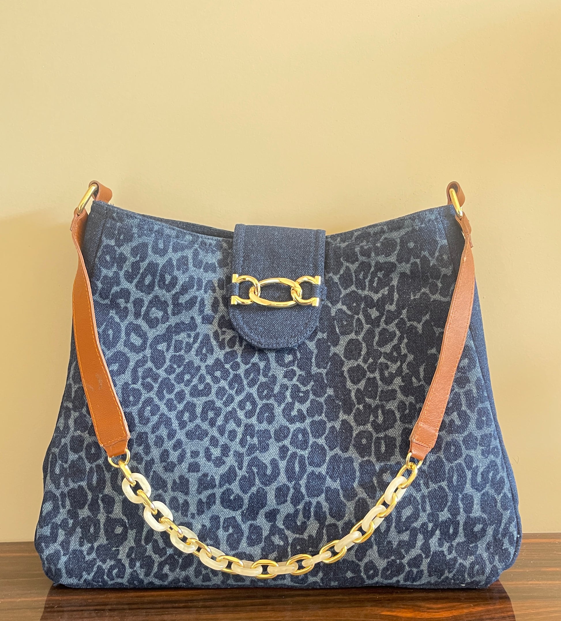 Leopard Hobo Tote Bag