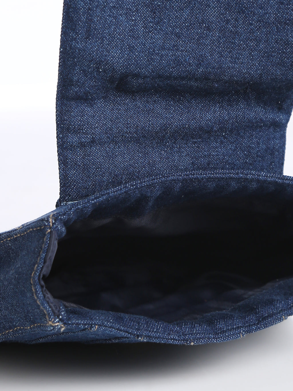 Denim Trapeze Wristlet