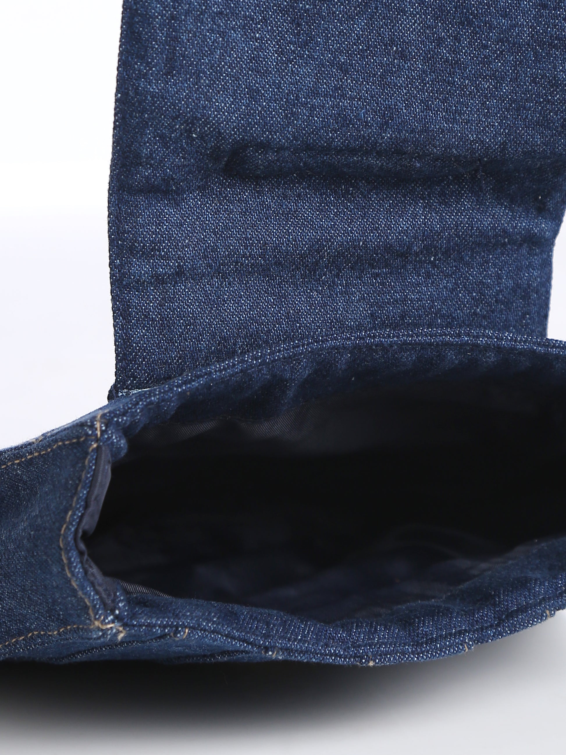 Denim Trapeze Wristlet