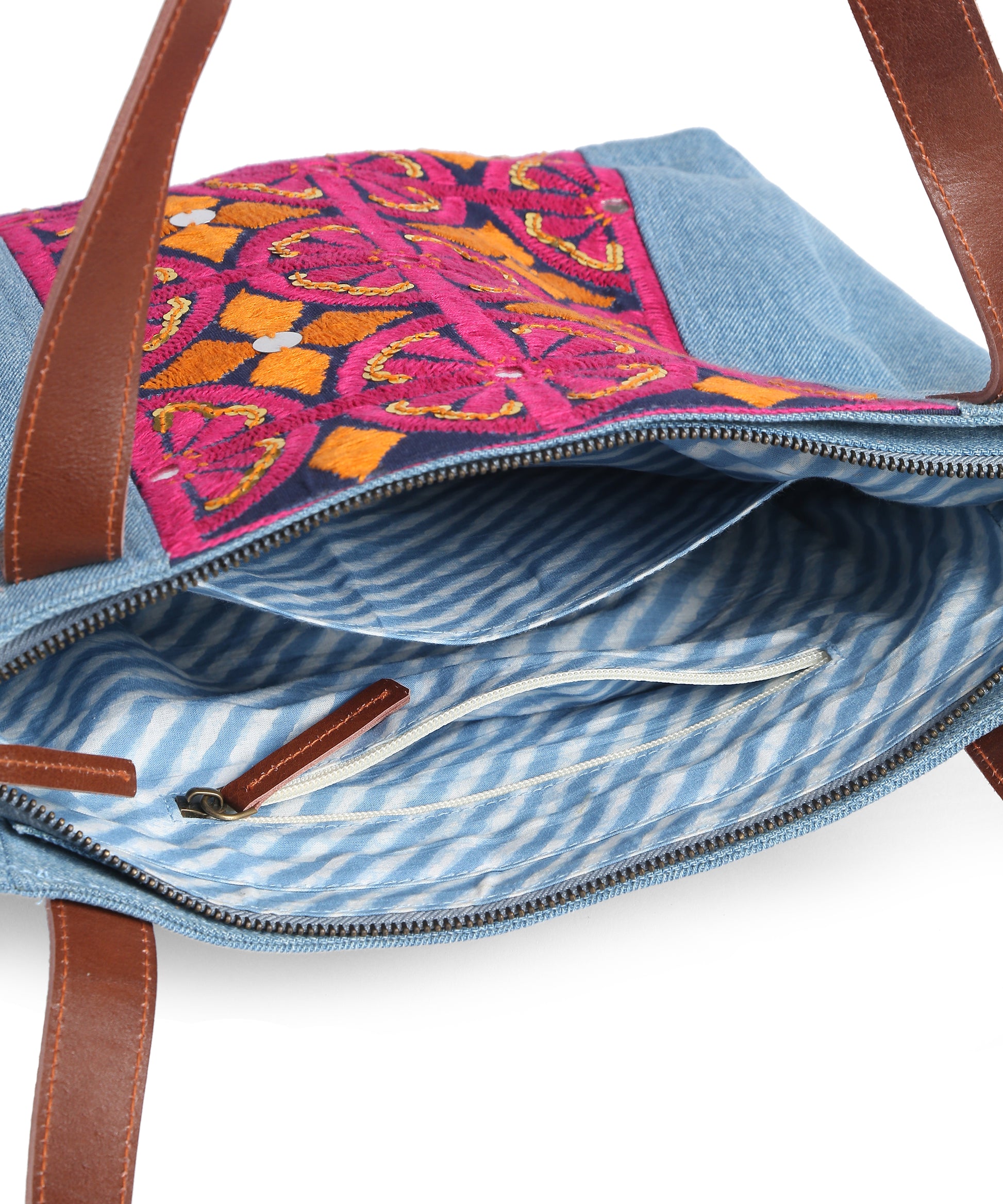 Pink Desert Embroidery Tote