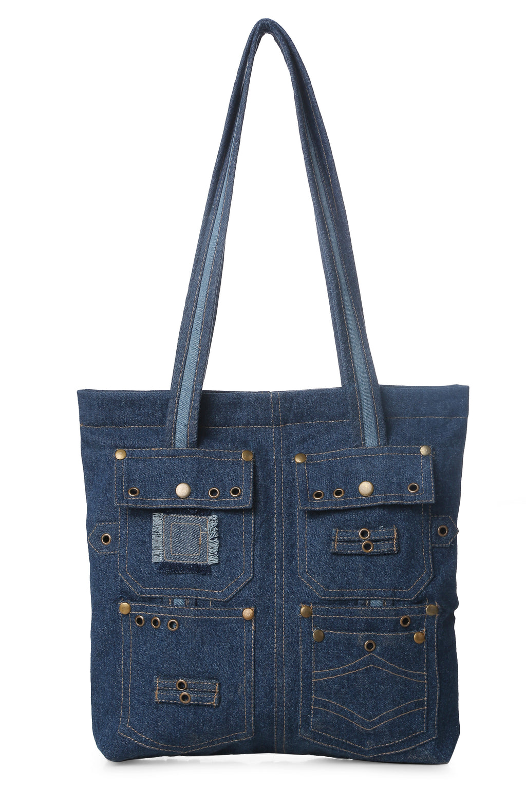 Pocket Styled Denim Tote