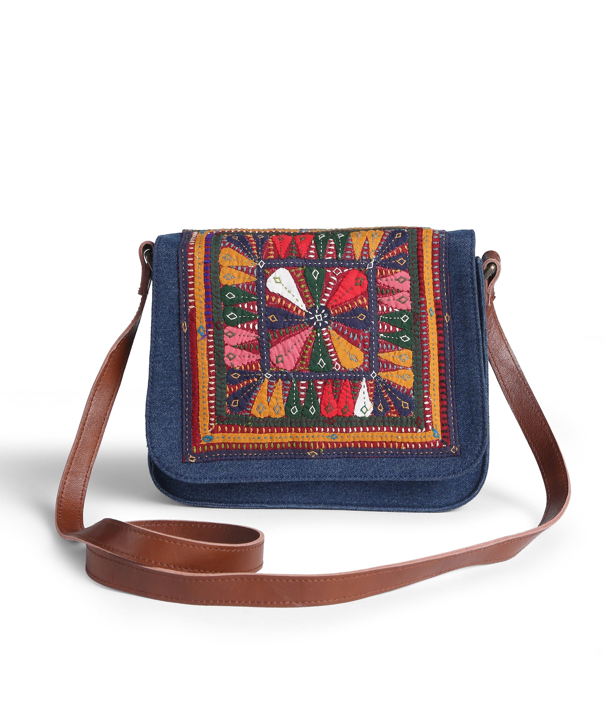 Square Applique Patch Sling