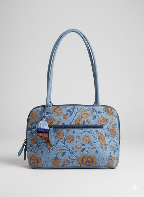 Block Print Chidiya Shoulder Bag
